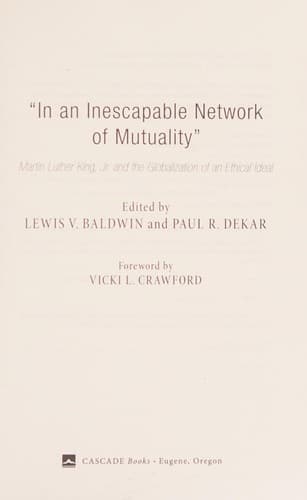 "In an inescapable network of mutuality"