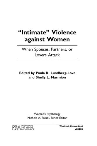 "Intimate" violence against women