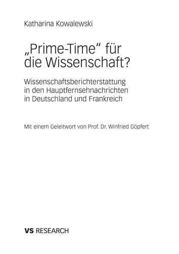 "Prime-Time" für die Wissenschaft?