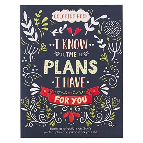  I Know the Plans I Have for You Coloring Book for Adults - Jeremiah 29:11
