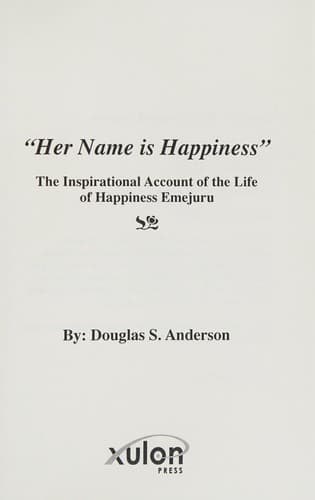 "Her name is happiness"